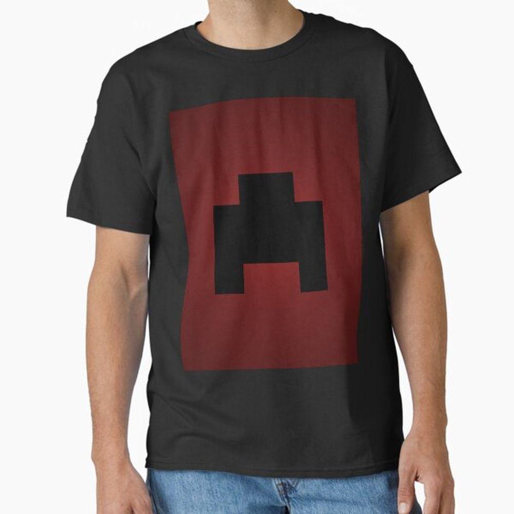Creeper Face Red Gradient Tshirt Creeper Face Red Gradient Tshirt